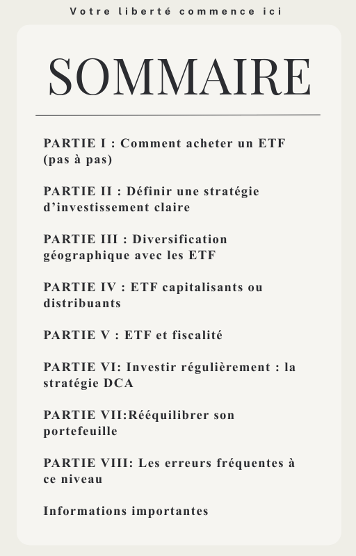 Construire et gérer un portefeuille d'ETF